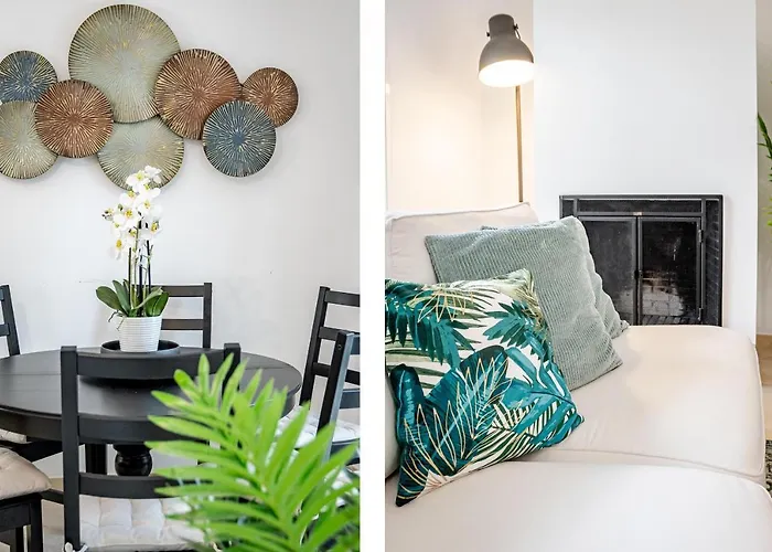 別荘 Charming And Modern 3-bedroom Duplex In Aloha Pueblo With Mountain Views マルベーリャ